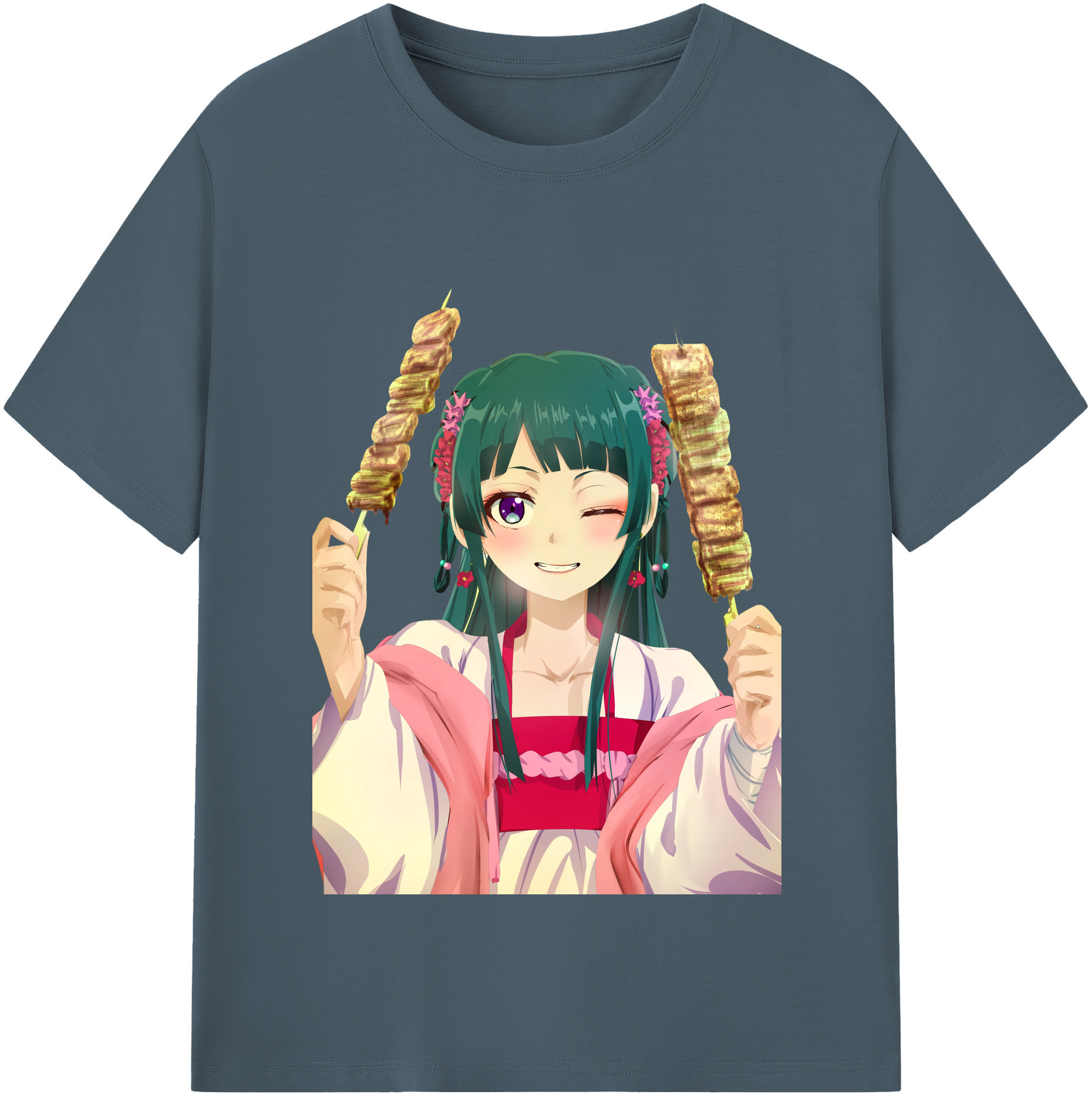（画像用） 薬屋のひとりごと The Apothecary Diaries 綿100％半袖Tシャツ（フロントプリント）